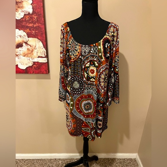 Cute Autumn Color Mini Dress/Tunic, size M - Picture 1 of 3